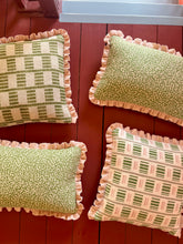 Load image into Gallery viewer, Green Zigzag + Your Choice of Frill / Back Fabric