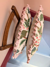 Load image into Gallery viewer, Green Botanical + Pale Pink Frill
