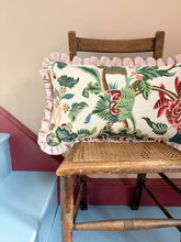 Load image into Gallery viewer, Green Botanical + Pale Pink Frill