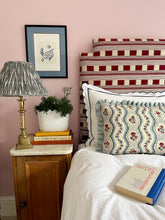 Load image into Gallery viewer, Blue Floral Ribbons + Your Choice of Frill / Piping and Back