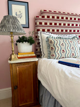 Load image into Gallery viewer, Blue Floral Ribbons + Your Choice of Frill / Piping and Back