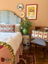 Load image into Gallery viewer, Blue Seraphina Stripe + Your Choice of Frill / Piping and Back Fabric