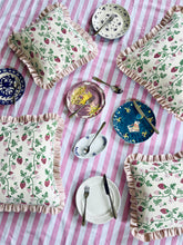 Load image into Gallery viewer, Red Strawberries + Your Choice of Frill / Piping and Back Fabric