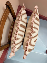 Load image into Gallery viewer, Chocolate Maze + Pale Pink Frill