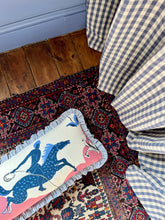 Load image into Gallery viewer, Pink Horse + Blue Candy Stripe Frill PLACEMENT 1