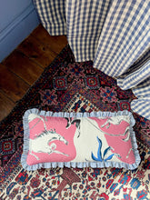Load image into Gallery viewer, Pink Horse + Blue Candy Stripe Frill PLACEMENT 2