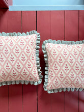 Load image into Gallery viewer, Pink Flower Trellis + Your Choice of Frill / Back Fabric