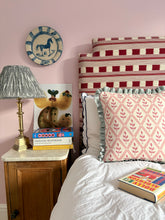 Load image into Gallery viewer, Pink Flower Trellis + Your Choice of Frill / Back Fabric