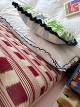 Load image into Gallery viewer, Green and Blue Jungle + Navy Frill and Red Candy Cane Piping