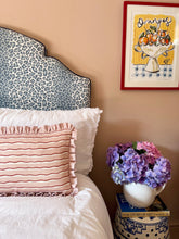 Load image into Gallery viewer, Pink Wavy Stripe + Your Choice of Frill / Piping and Back Fabric