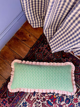 Load image into Gallery viewer, Green Mr Men + Pink Candy Stripe Frill