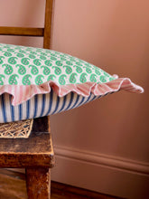 Load image into Gallery viewer, Green Mr Men + Pink Candy Stripe Frill