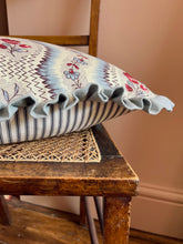 Load image into Gallery viewer, Blue Floral Ribbons + Your Choice of Frill / Piping and Back