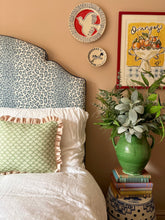 Load image into Gallery viewer, Green Small Scale Petal + Pink Candy Stripe Frill