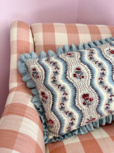 Load image into Gallery viewer, Blue Floral Ribbons + Pale Blue Frill