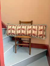 Load image into Gallery viewer, White Seraphina Stripe + Your Choice of Frill / Piping and Back Fabric