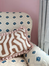 Load image into Gallery viewer, Chocolate Maze + Pale Pink Frill