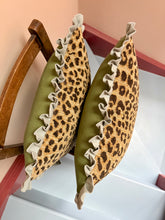 Load image into Gallery viewer, Textured Leopard + Your Choice of Frill / Back Fabric