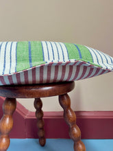 Load image into Gallery viewer, Green and Blue Stripe + Oxford Border