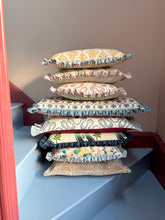 Load image into Gallery viewer, Scrolling Fern Green + Pale Pink Frill