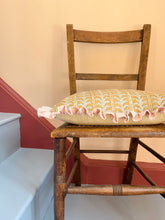 Load image into Gallery viewer, Ochre Leaf Stripe + Pale Pink Frill