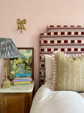 Load image into Gallery viewer, Ochre Leaf Stripe + Pale Pink Frill