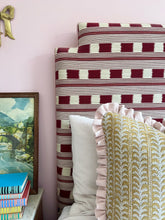 Load image into Gallery viewer, Ochre Leaf Stripe + Pale Pink Frill