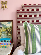 Load image into Gallery viewer, Green and Blue Stripe + Oxford Border