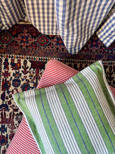 Load image into Gallery viewer, Green and Blue Stripe + Oxford Border