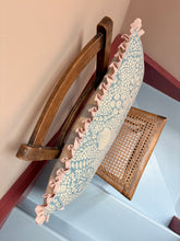 Load image into Gallery viewer, Blue Shell + Pale Pink Frill