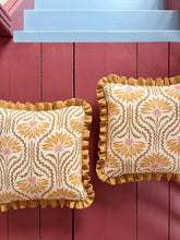 Load image into Gallery viewer, Ochre and Red Petal + Ochre Frill