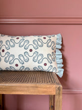 Load image into Gallery viewer, Blue and Maroon Squiggle