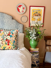 Load image into Gallery viewer, Velvet Floral + Pale Blue Frill