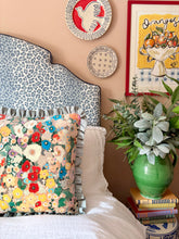 Load image into Gallery viewer, Velvet Floral + Pale Blue Frill