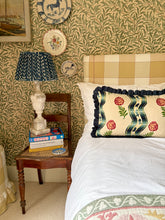 Load image into Gallery viewer, Floral Wavy Stripe + Plain Navy Frill