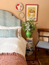 Load image into Gallery viewer, Blue Leopard + Pale Pink Frill