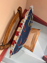 Load image into Gallery viewer, Navy Knights + Your Choice of Frill / Piping and Back Fabric