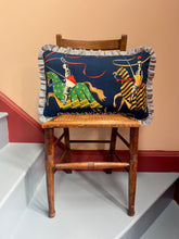 Load image into Gallery viewer, Navy Knights + Your Choice of Frill / Piping and Back Fabric