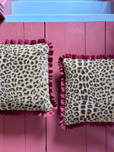 Load image into Gallery viewer, Textured Leopard + Your Choice of Frill / Back Fabric