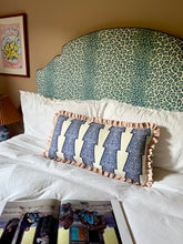 Load image into Gallery viewer, Funky Blue Stripe + Your Choice of Frill / Piping and Back
