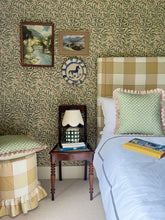 Load image into Gallery viewer, Green Petal + Pink Candy Stripe Frill