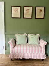 Load image into Gallery viewer, Green Petal + Pink Candy Stripe Frill
