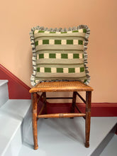 Load image into Gallery viewer, Green Square Stripe + Your Choice of Frill / Piping and Back