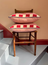 Load image into Gallery viewer, Red Square Stripe + Your Choice of Frill / Piping and Back