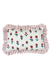Load image into Gallery viewer, Red Tulip Stem + Your Choice of Frill / Piping and Back Fabric