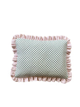 Load image into Gallery viewer, Green Micro Fern + Pink Candy Stripe Frill