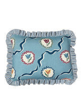 Load image into Gallery viewer, Blue Tulips + Indigo Candy Stripe Frill