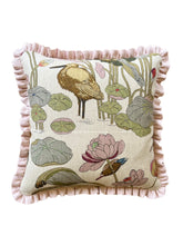 Load image into Gallery viewer, Botanical Multi Leaf + Pale Pink Linen Frill