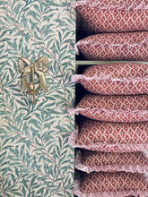 Load image into Gallery viewer, Red Geometric Diamond + Pink Stripe Frill