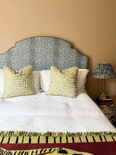 Load image into Gallery viewer, Yellow Maze + Dusky Pink Piping